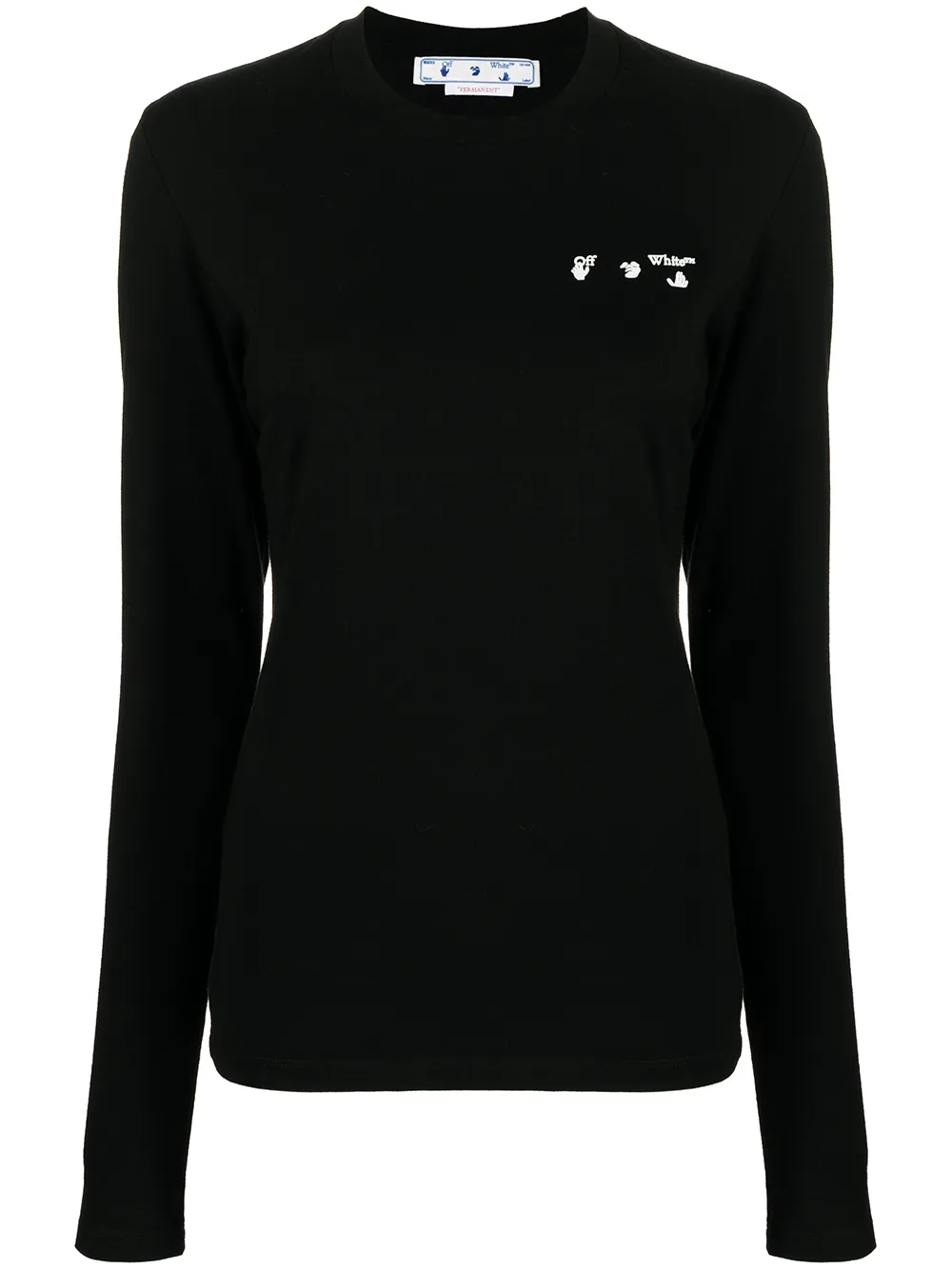 

Off-White playera con logo estampado - Negro