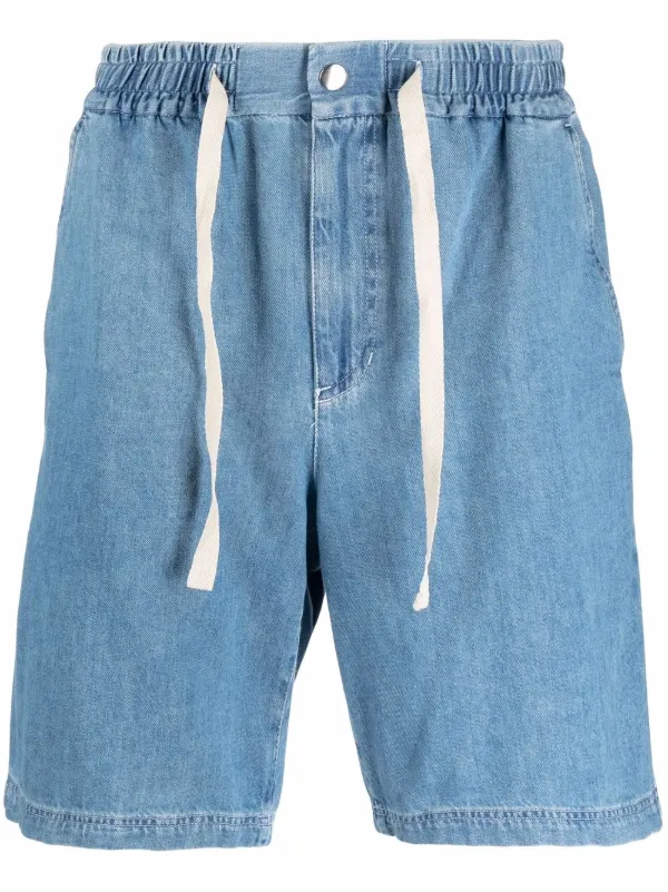 A.P.C. Elasticated Washed Denim Shorts 