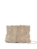 Loeffler Randall Ember diamanté-mesh crossbody bag - Gold