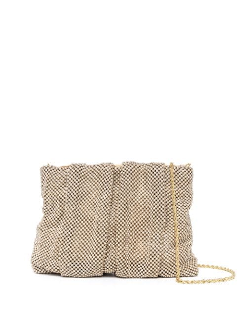 Loeffler Randall Ember diamanté-mesh crossbody bag