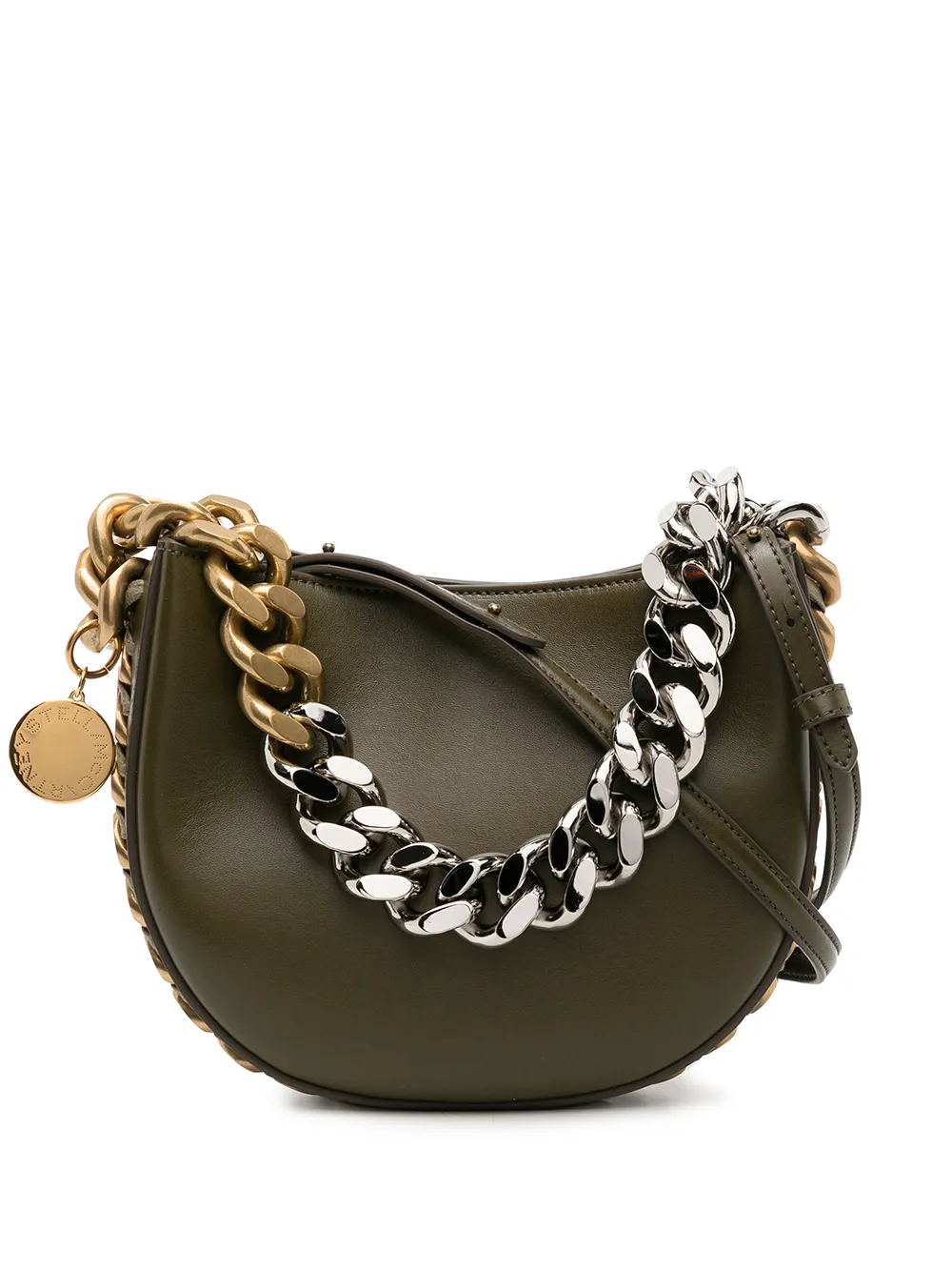 

Stella McCartney bolsa de hombro Frayme pequeña - Verde