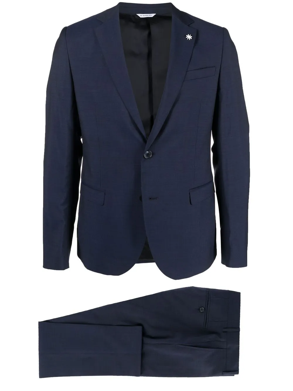 

Manuel Ritz single-breated wool suit - Blue