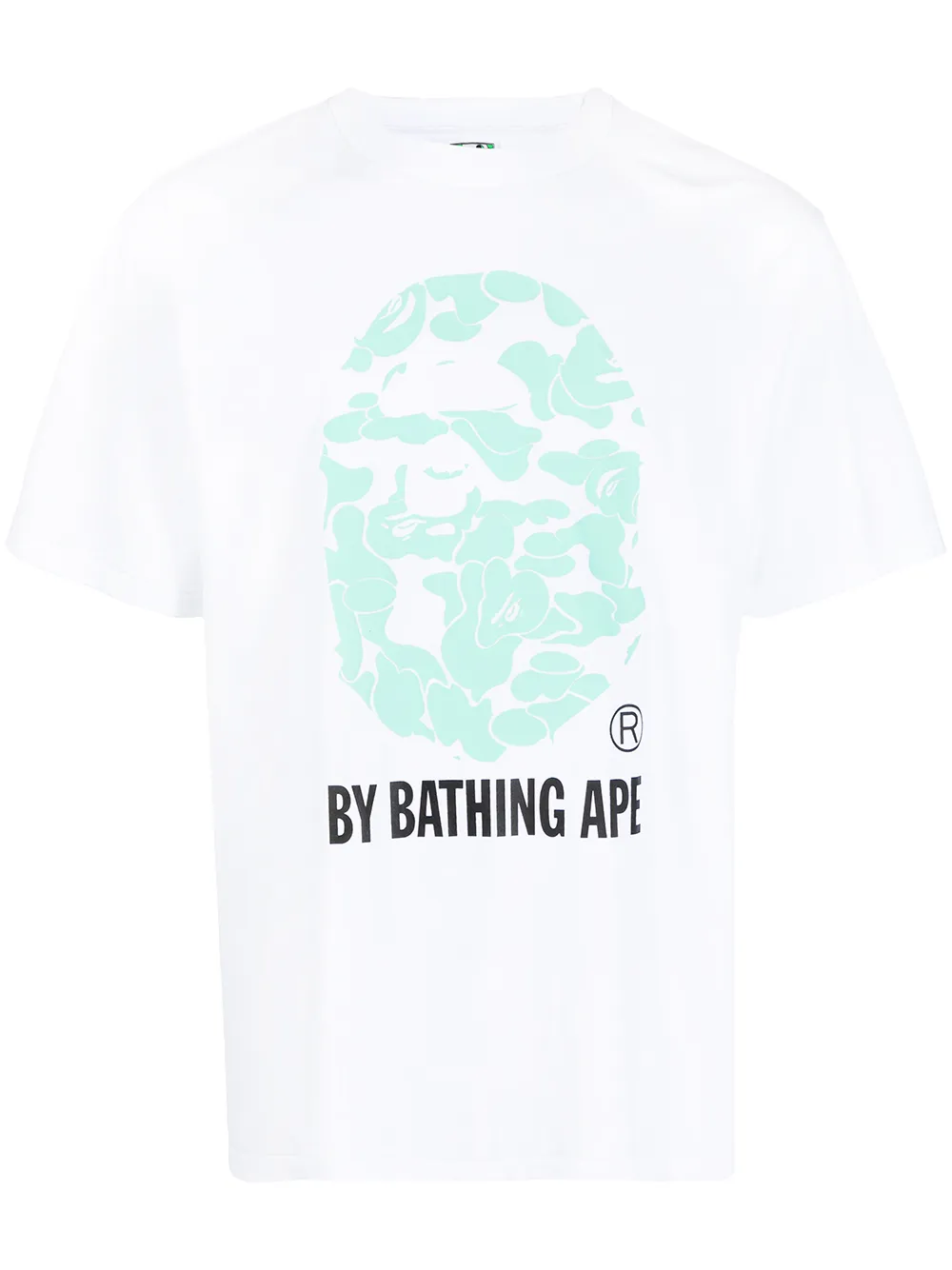 

A BATHING APE® playera con logo estampado - Blanco