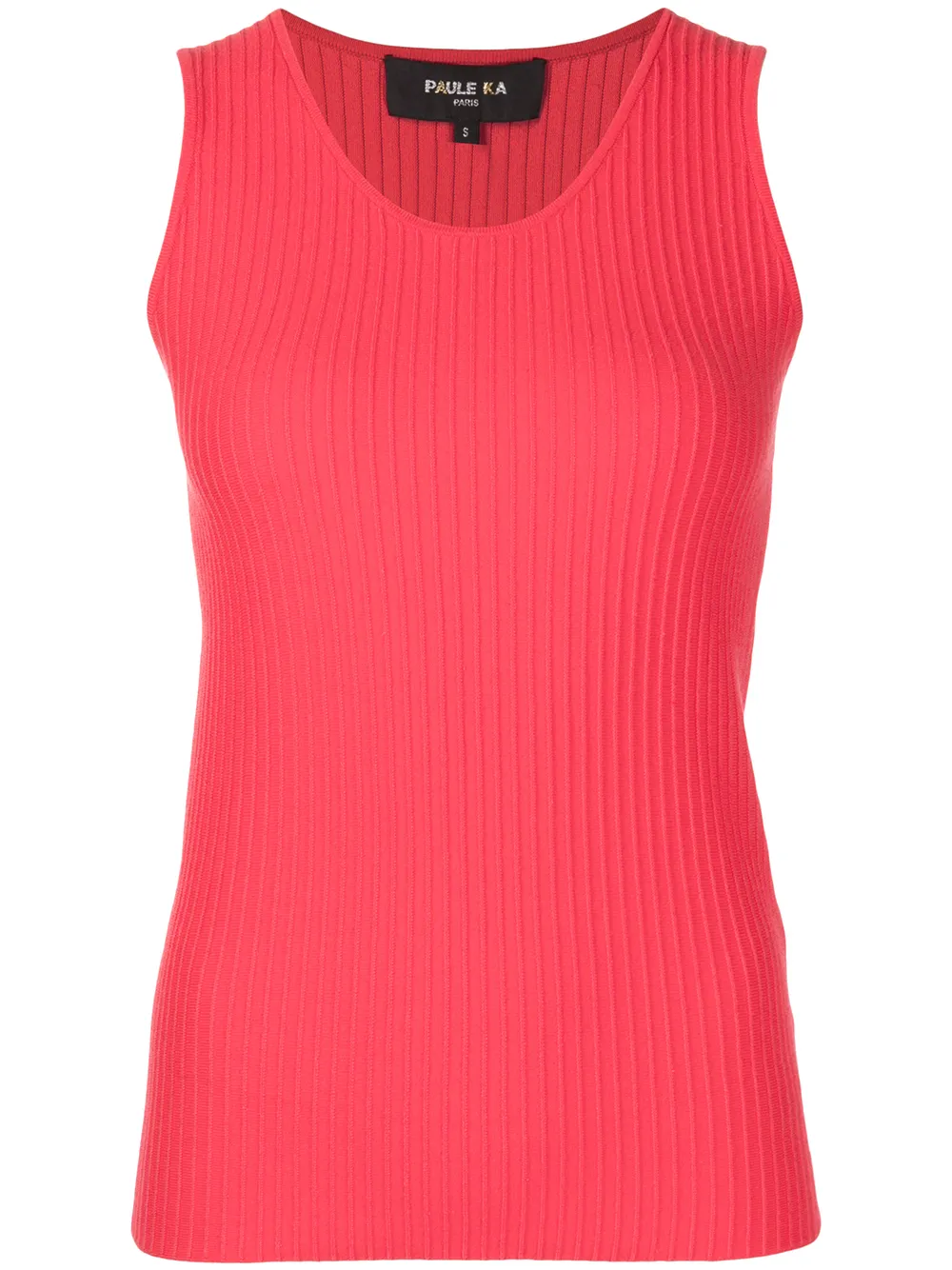 

Paule Ka ribbed-knit sleeveless top - Red
