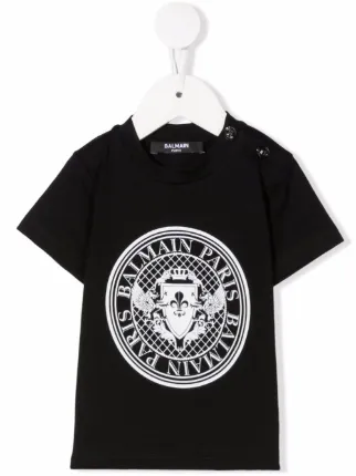 Balmain Kids ロゴ Tシャツ | ブラック | FARFETCH JP