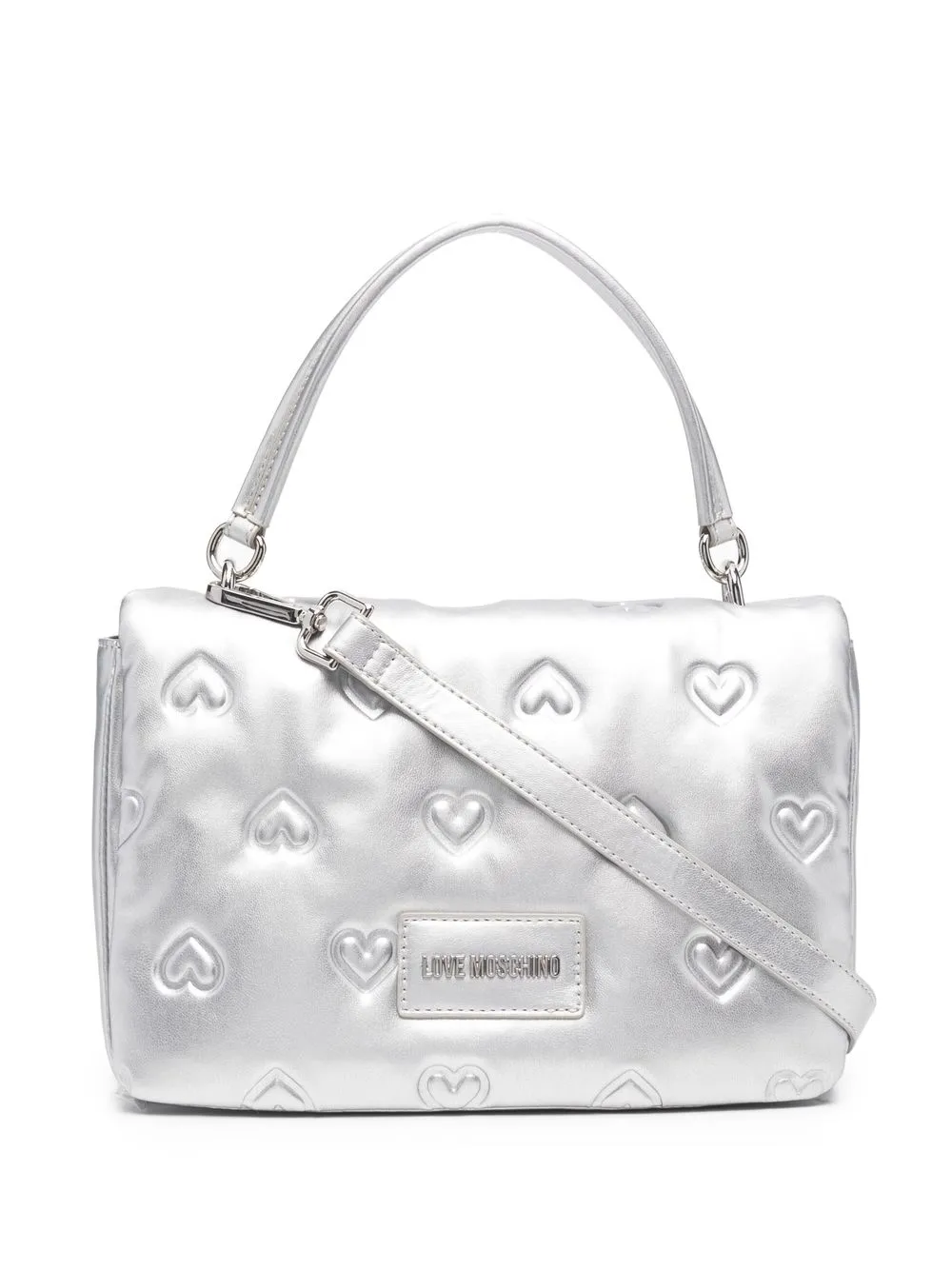 

Love Moschino bolsa con letras del logo - Gris