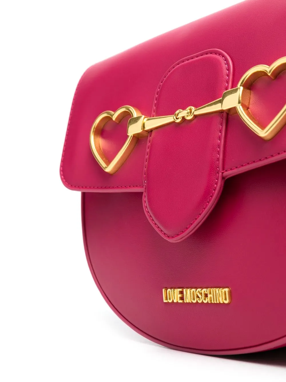 Love Moschino heartplaque fauxleather Crossbody Bag Farfetch