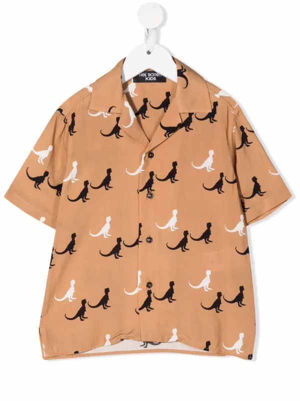 Neil Barrett Kids dinosaur-print short 