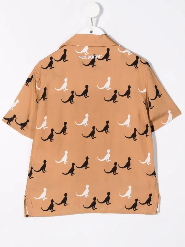 Neil Barrett Kids dinosaur-print short 