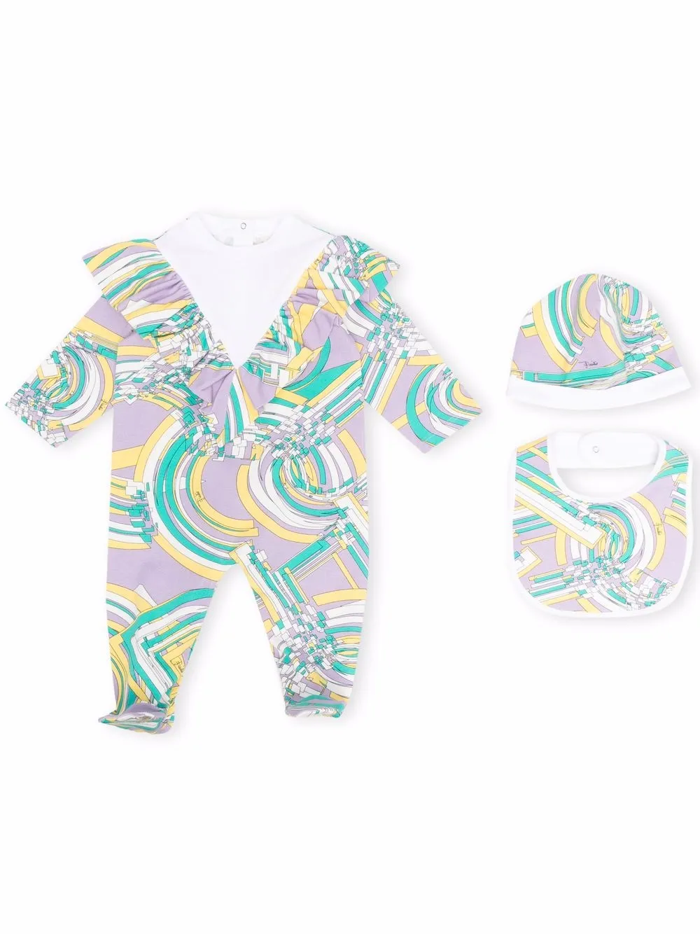 

PUCCI Junior body con estampado abstracto - Verde