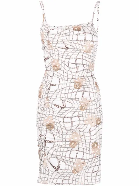 GCDS chain logo strappy dress