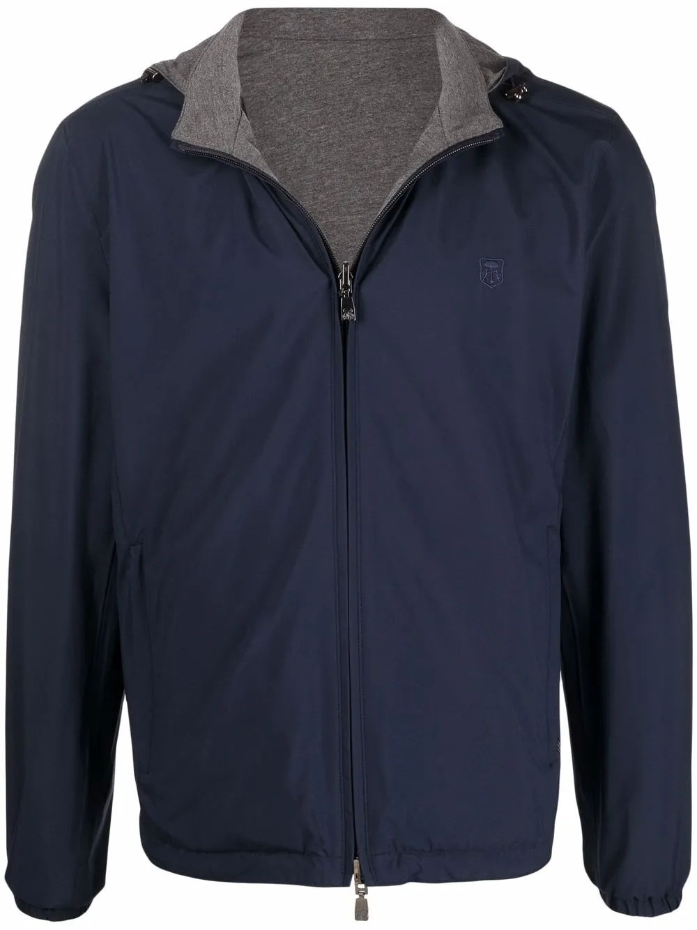 

Corneliani reversible hooded jacket - Blue