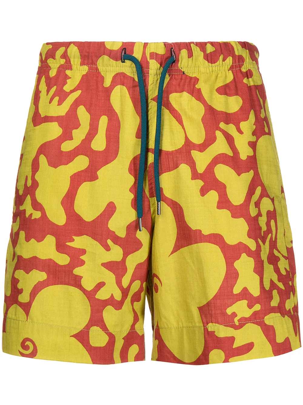 

PS Paul Smith shorts con estampado gráfico - Amarillo