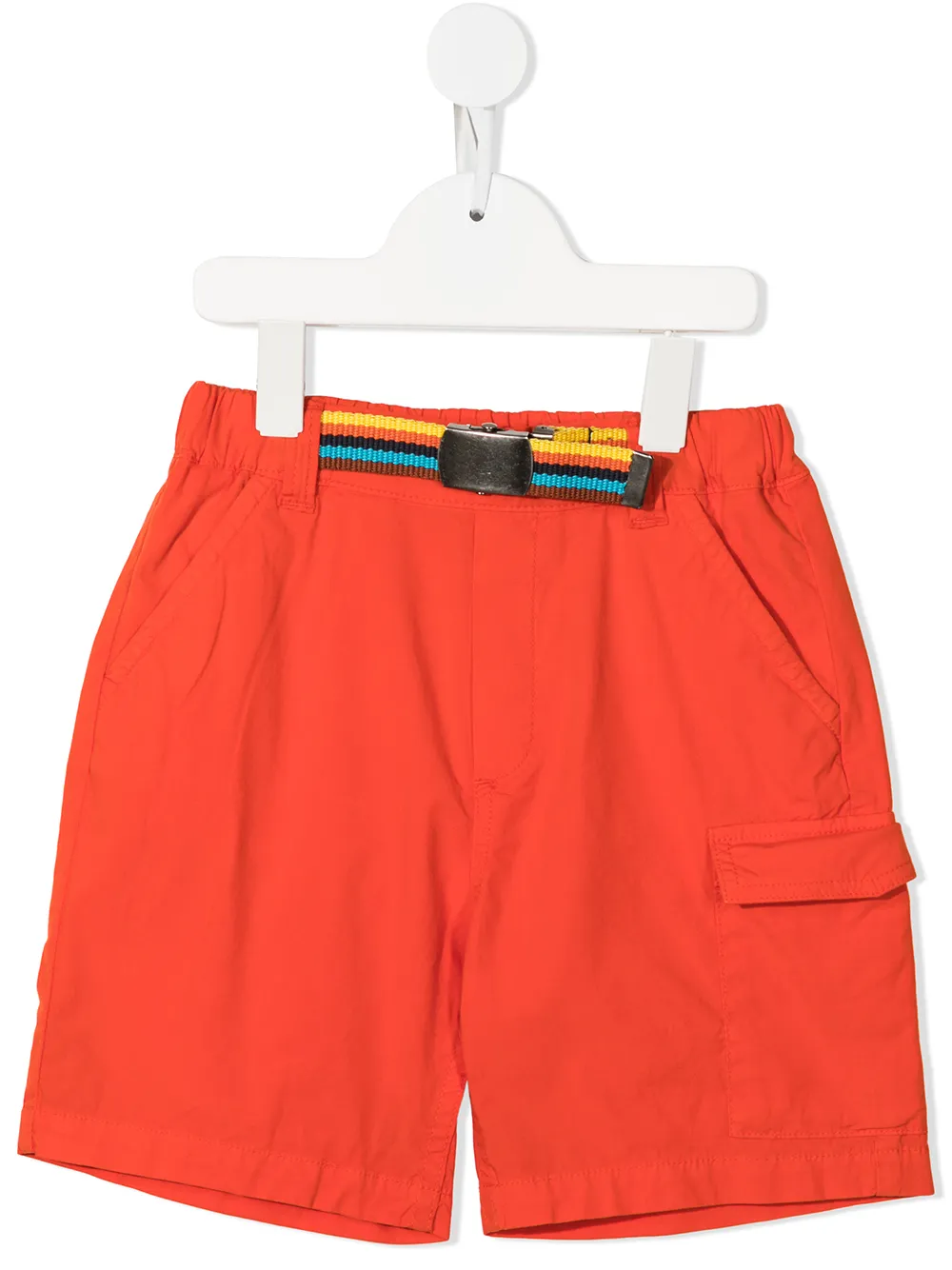 

Paul Smith Junior shorts cargo con cinturón - Naranja