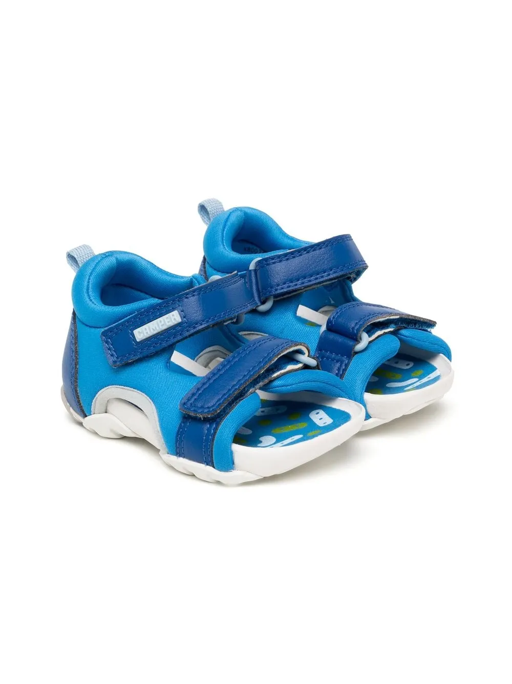 

Camper Kids leather touch-strap sandals - Blue