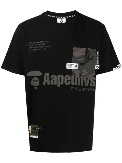 AAPE BY *A BATHING APE® camouflage pocket short-sleeve T-shirt