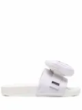 adidas Adilette logo-strap slides - White
