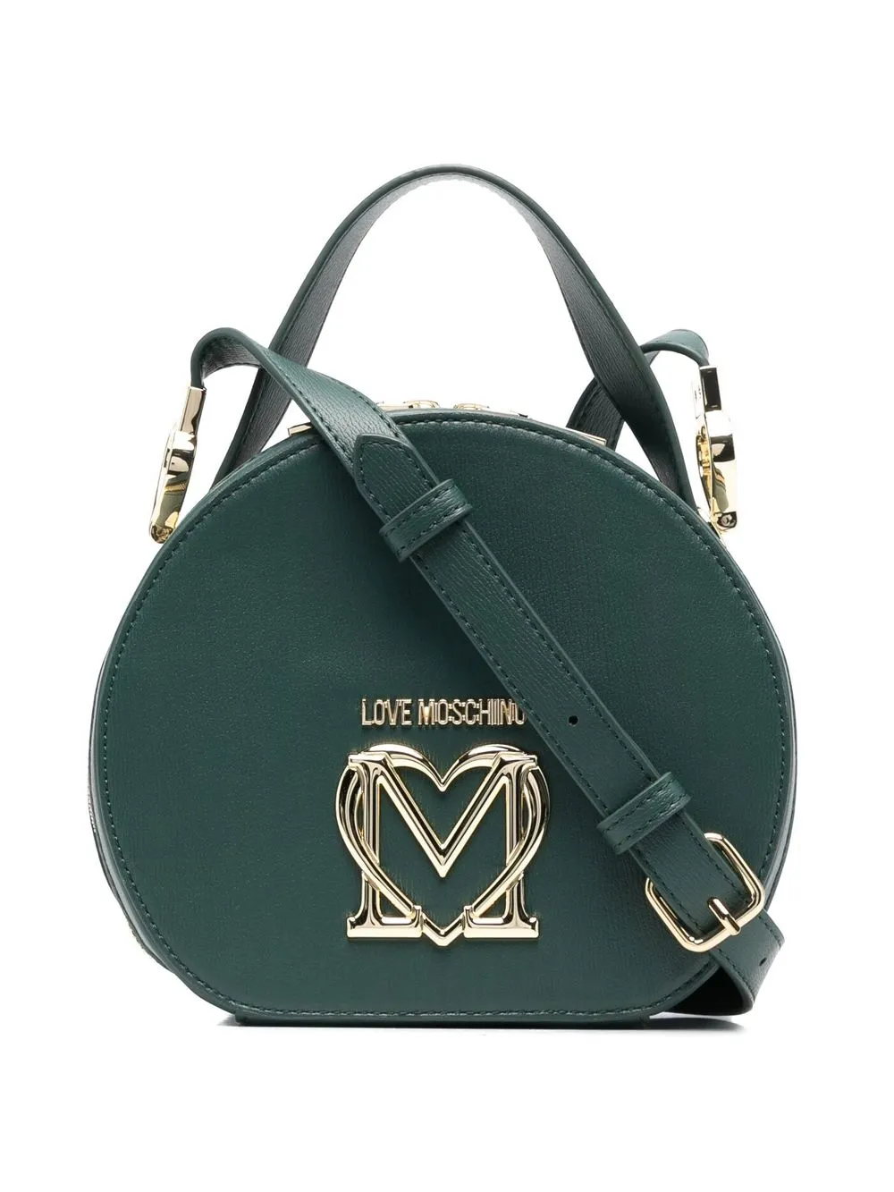 

Love Moschino logo-plaque cross-body bag - Green