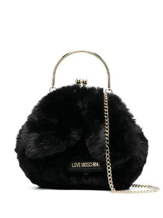 Love moschino hot sale fur bag