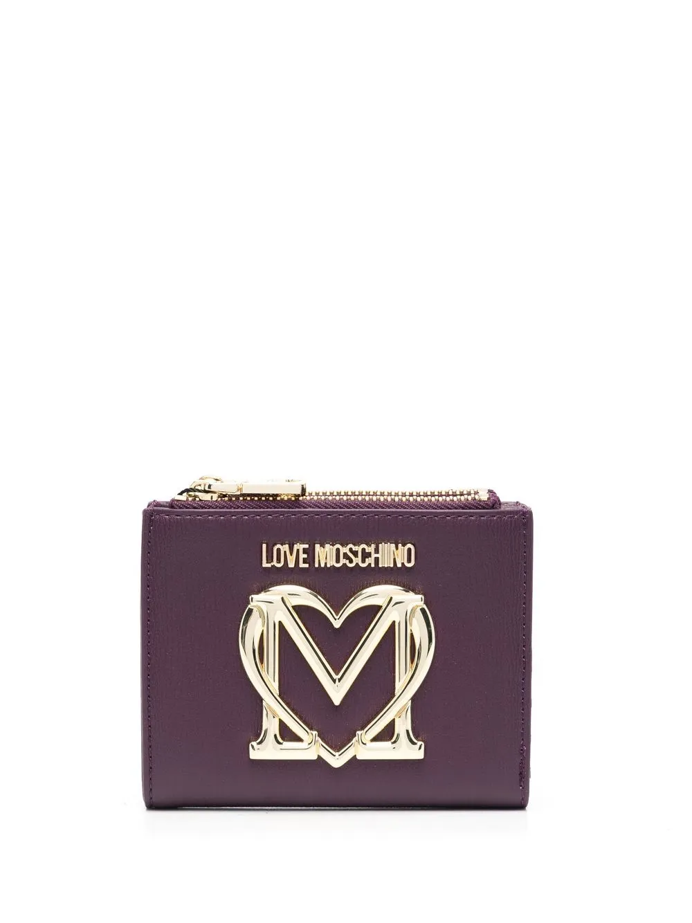 

Love Moschino cartera con placa del logo - Morado