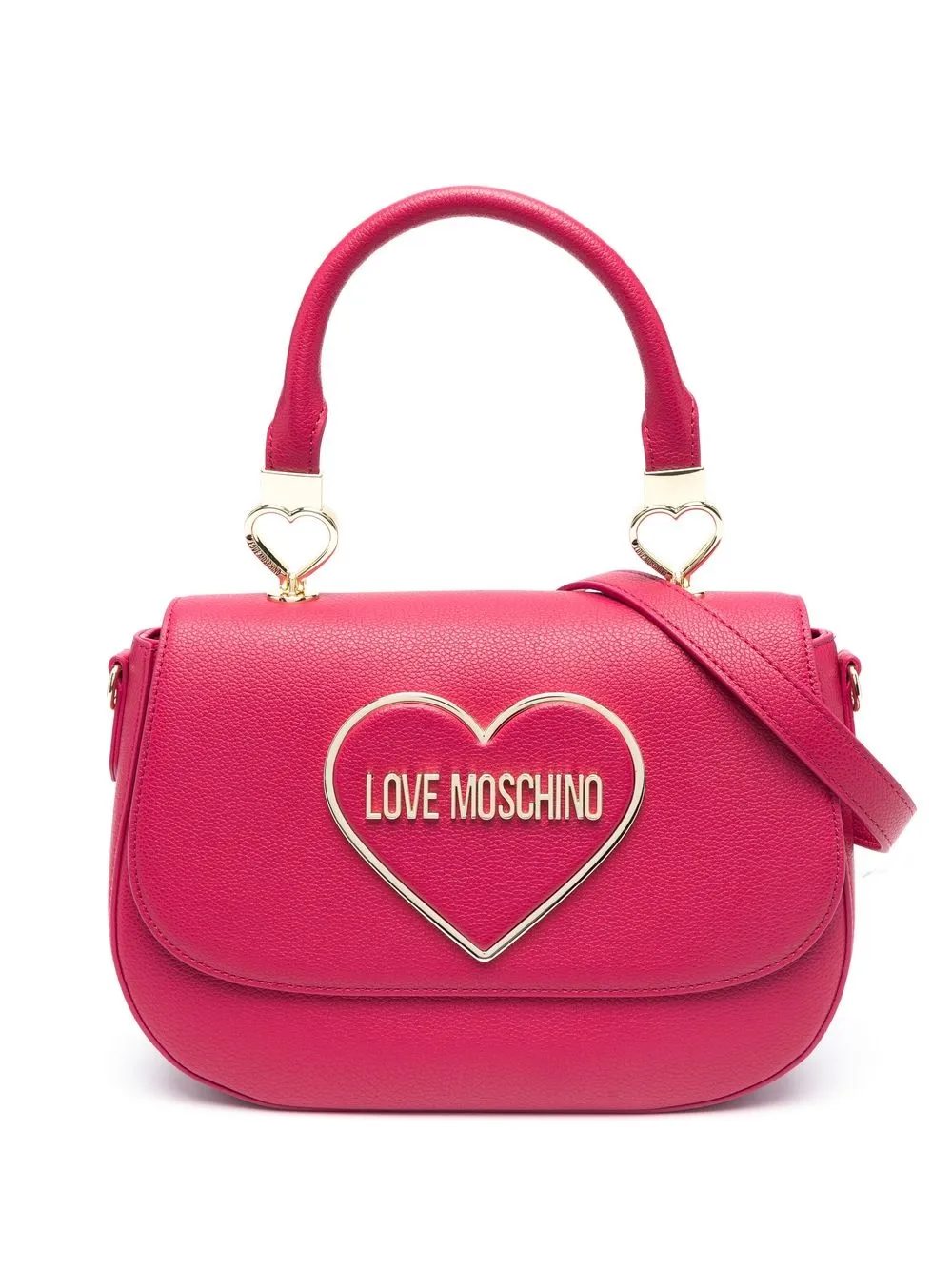 

Love Moschino tote con detalle de corazón - Rosado