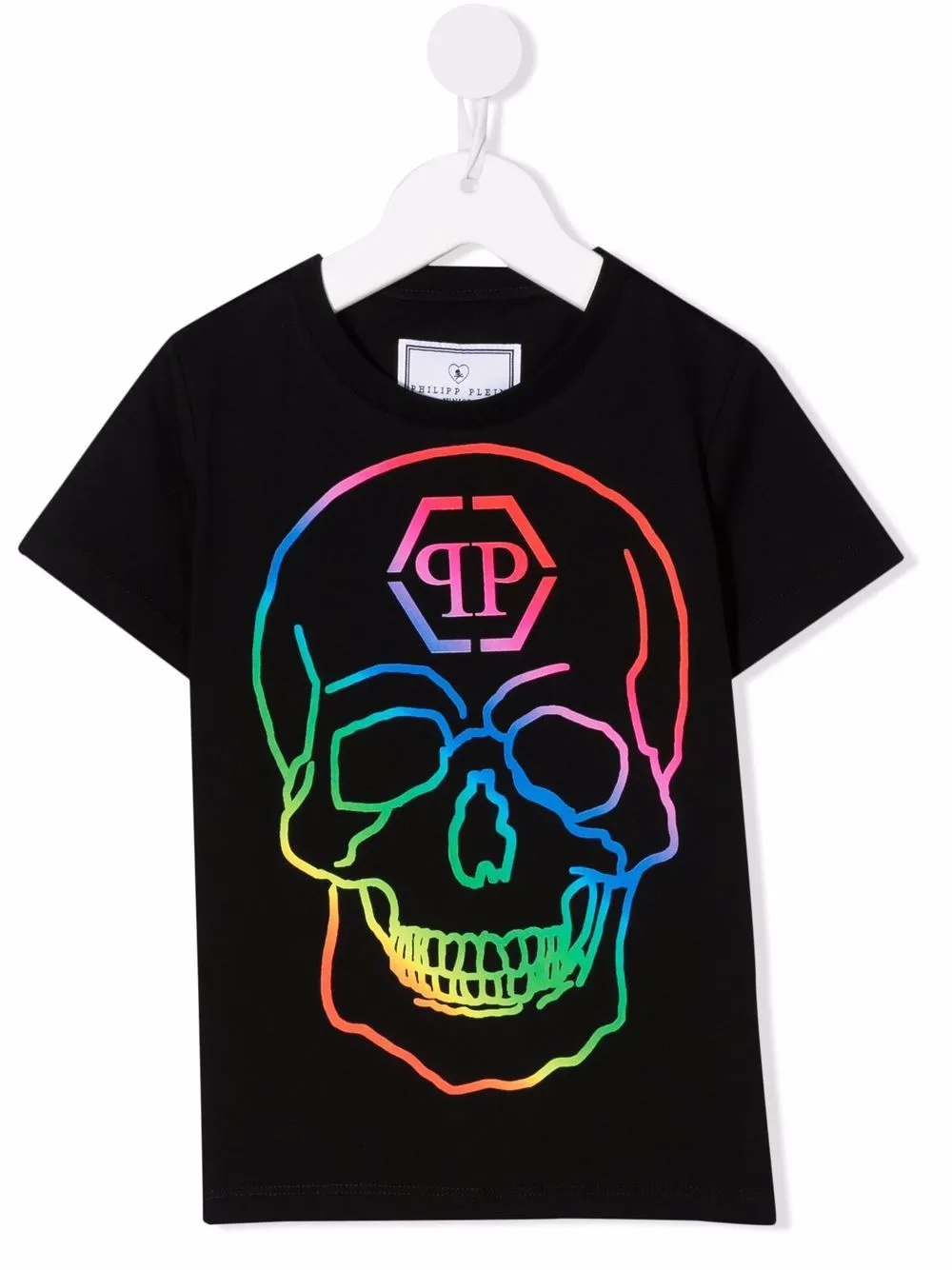 

Philipp Plein Junior playera con calavera estampada - Negro