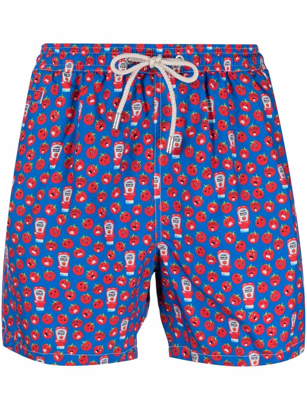 Mc2 Saint Barth Tomato-print Swim Shorts In Blau | ModeSens