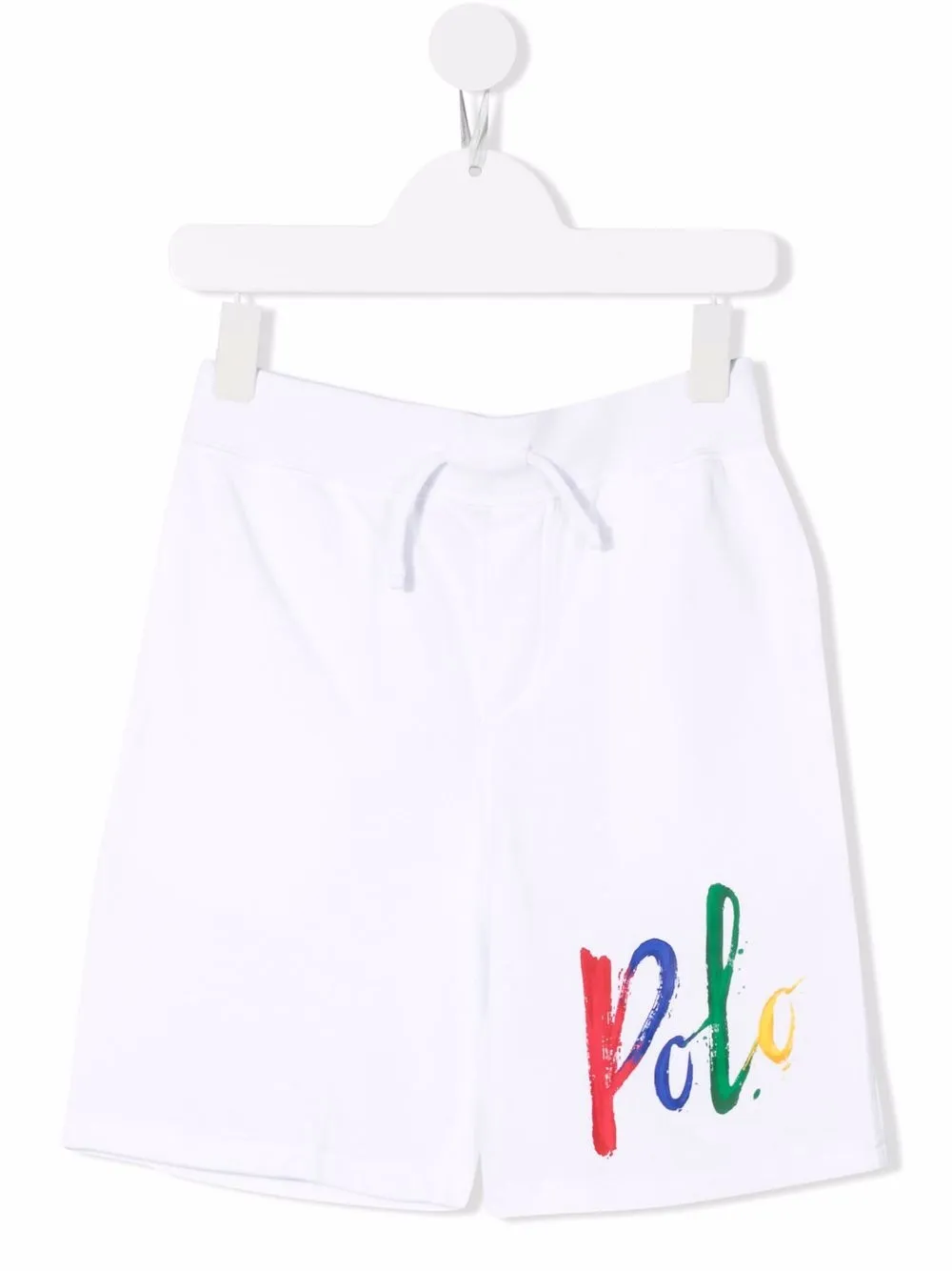 

Ralph Lauren Kids shorts con cordones en la pretina - Blanco