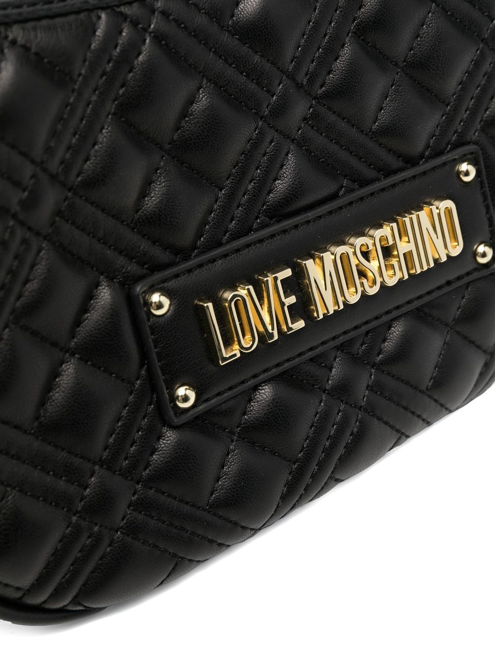 Love Moschino logo-lettering Quilted Bag - Farfetch