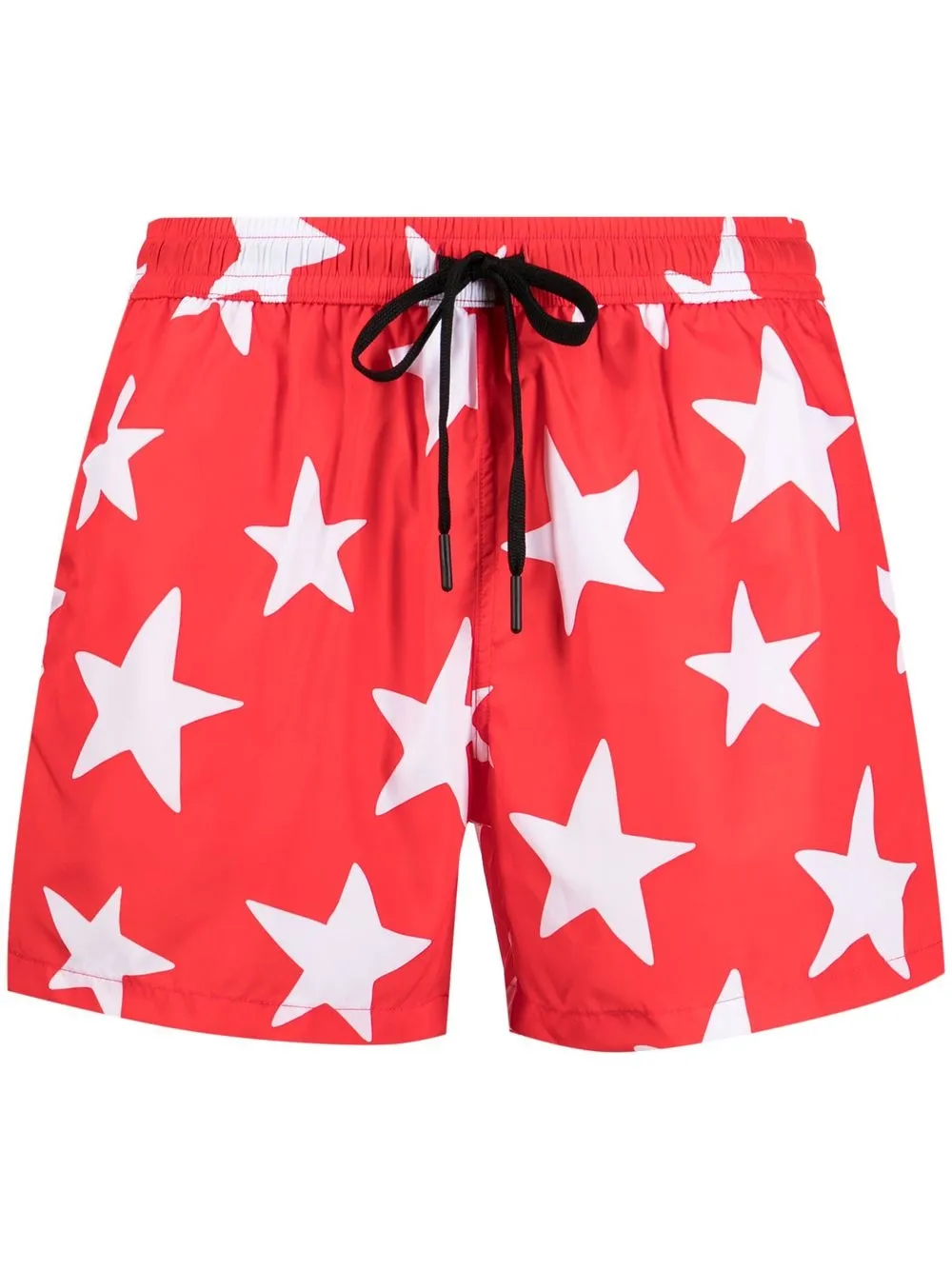 

Nos Beachwear shorts de playa con estrellas estampadas - Rojo