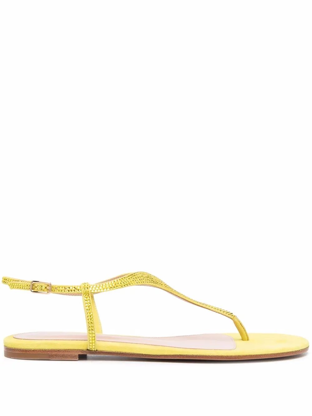 

Gianvito Rossi sandalias con apliques de cristal - Amarillo