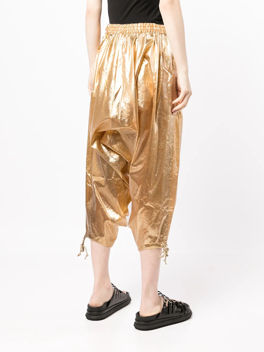 Junya Watanabe Broek met verlaagd kruis Goud