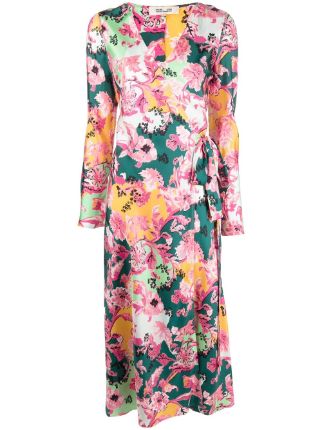 DVF Diane Von Furstenberg Tilly floral-print Wrap Dress - Farfetch
