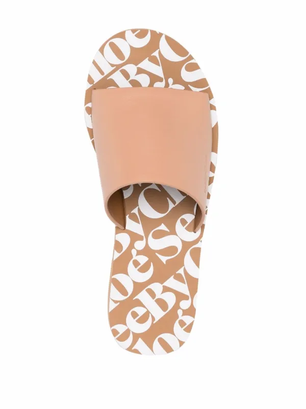 see by chloe block heel sandals