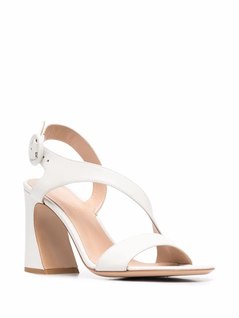 Gianvito Rossi Sandalen met gebogen hak - Wit
