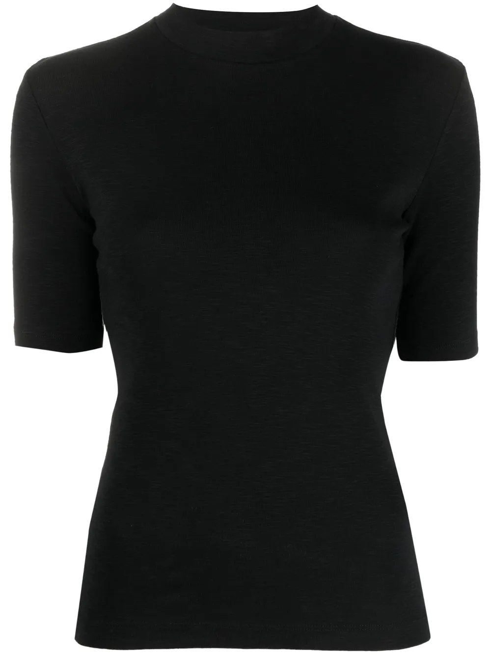 VINCE FINE-KNIT MOCK-NECK TOP