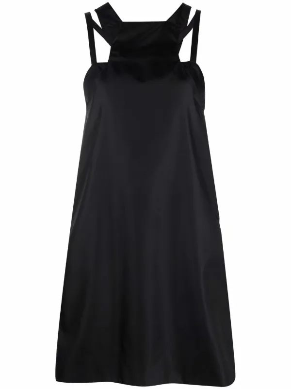 black cut out shift dress Givenchy Sleeveless Shift Dress With Strap Detail