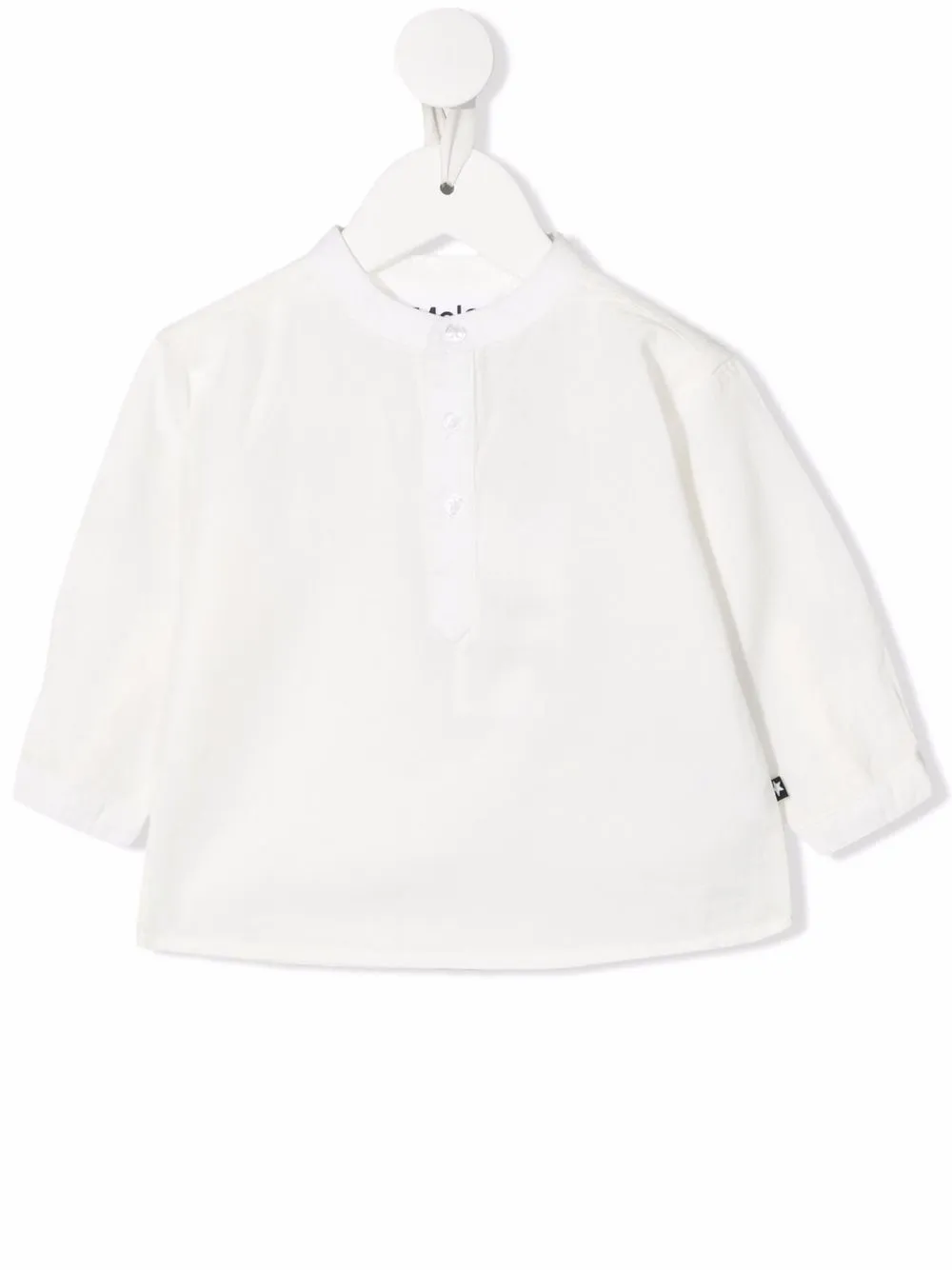 

Molo band-collar long-sleeved shirt - White