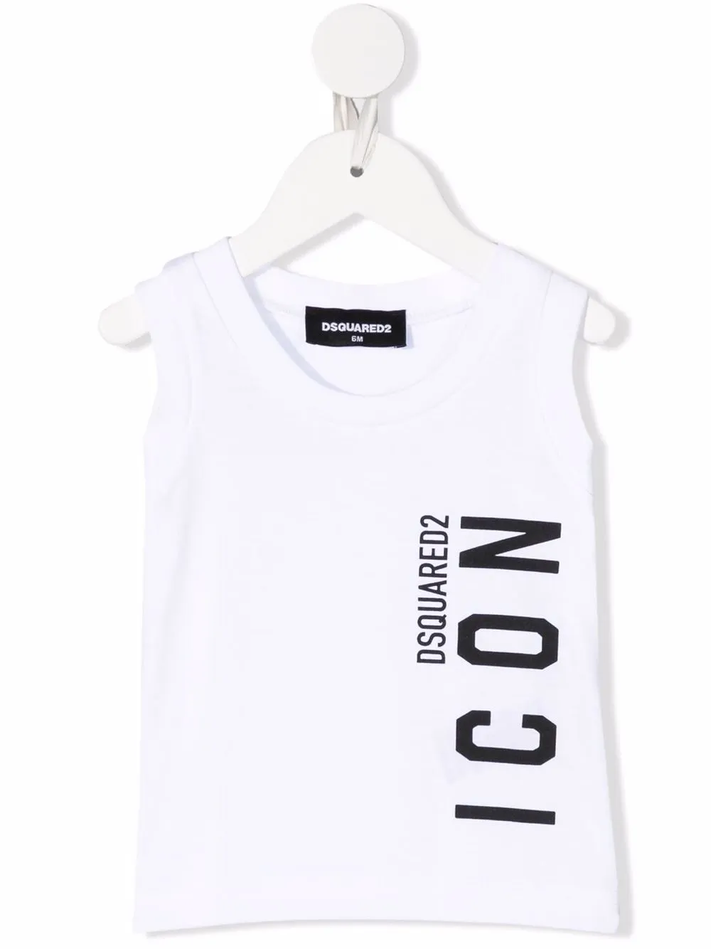 

Dsquared2 Kids top con logo estampado - Blanco