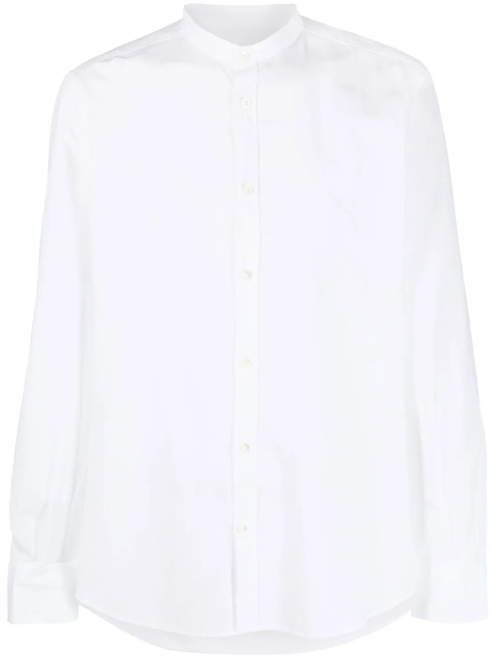 

Glanshirt camisa manga larga sin cuello - Blanco