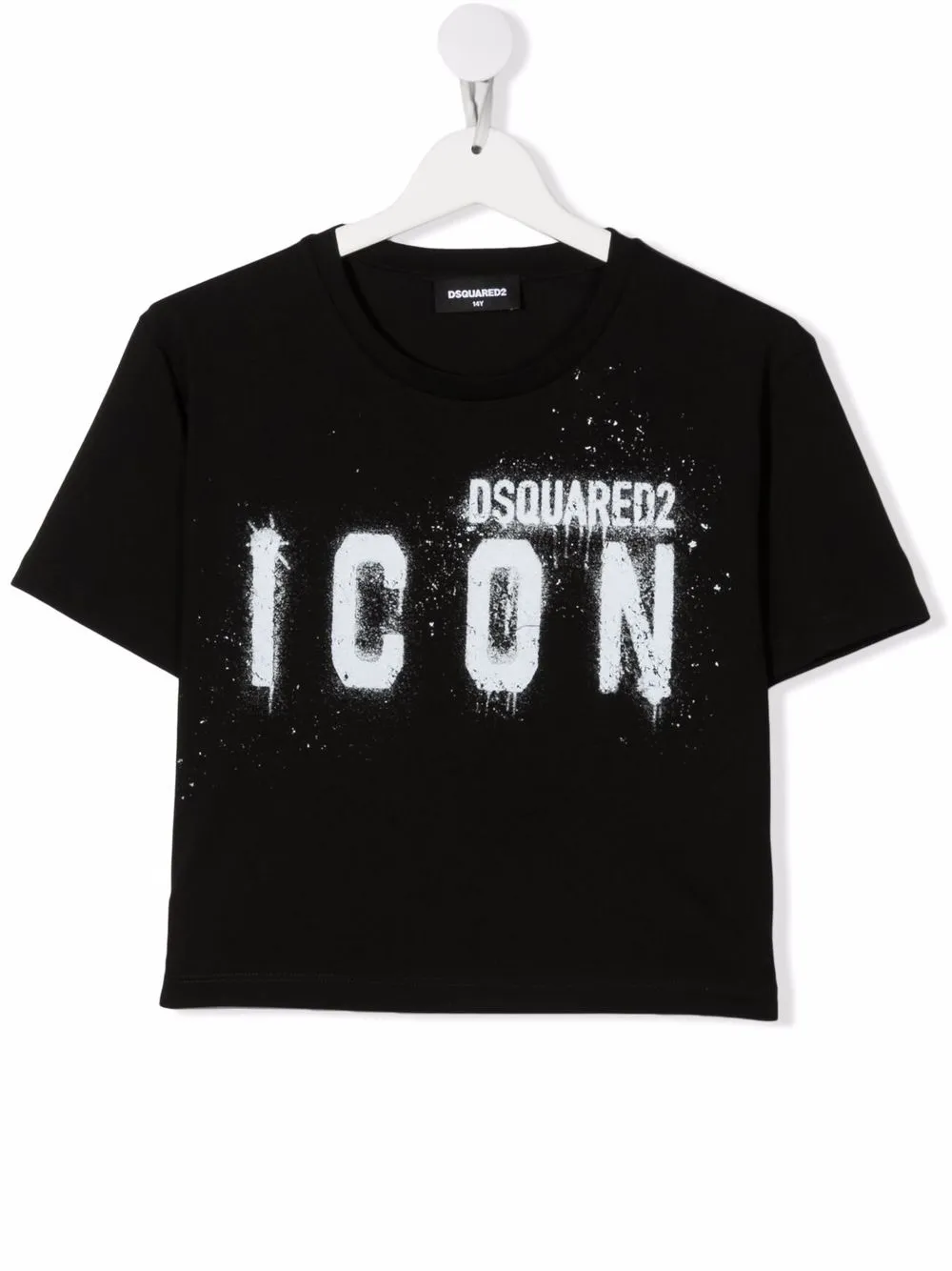 

Dsquared2 Kids playera con logo estampado - Negro