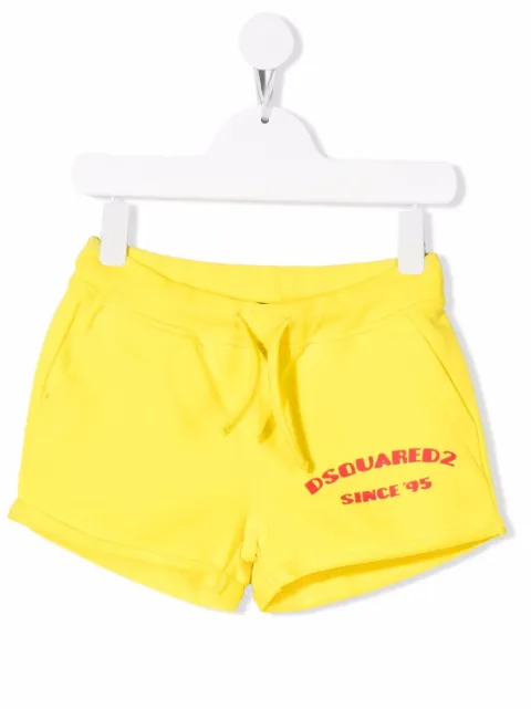 DSQUARED2 KIDS logo-print track shorts