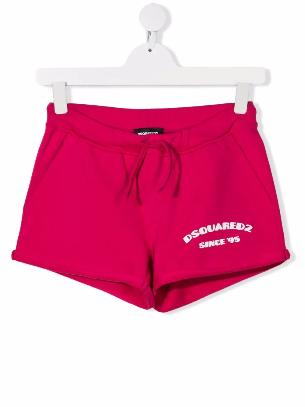 

Dsquared2 Kids TEEN logo-print cotton shorts - Pink