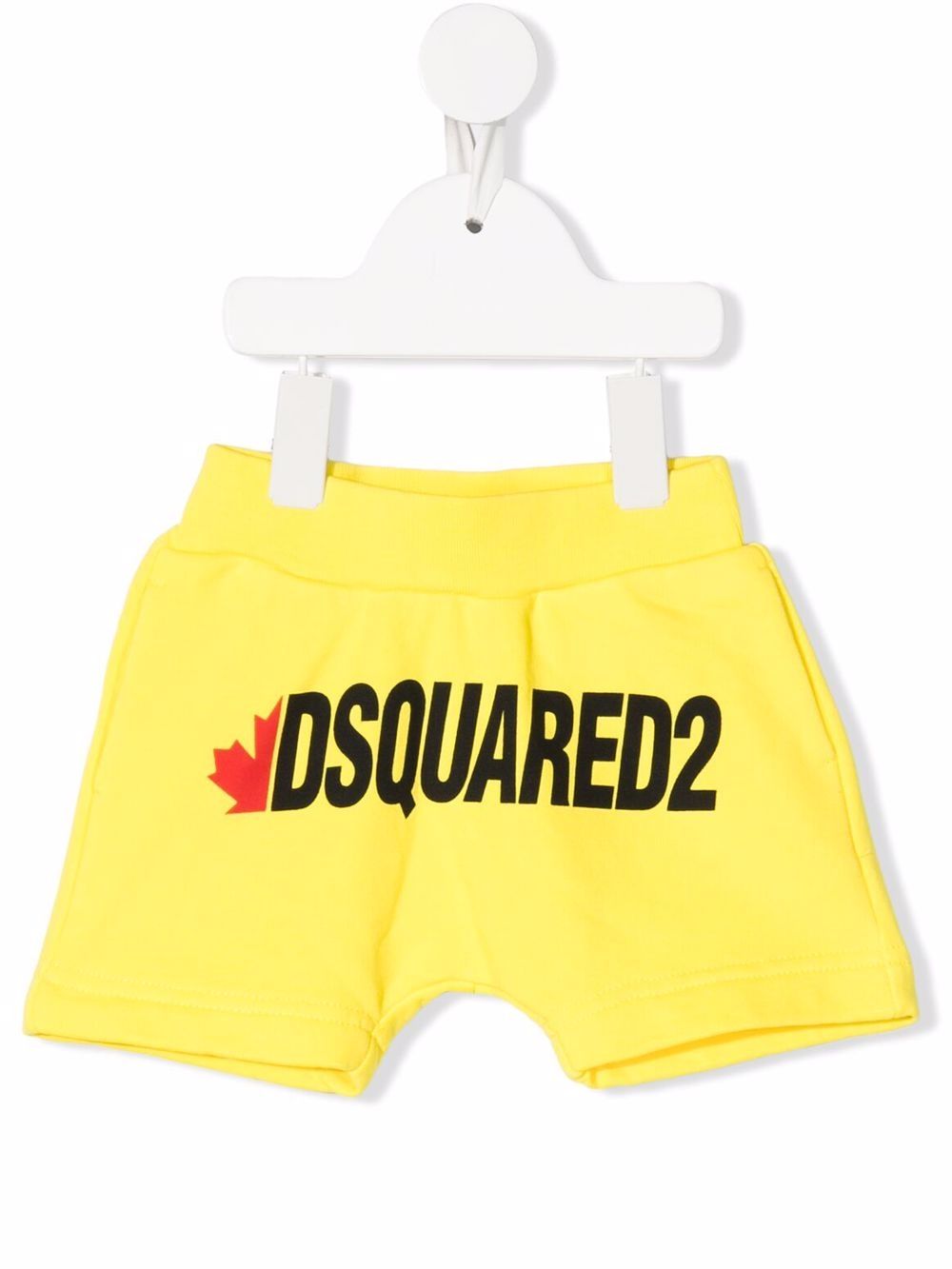 

Dsquared2 Kids logo-print jersey shorts - Yellow