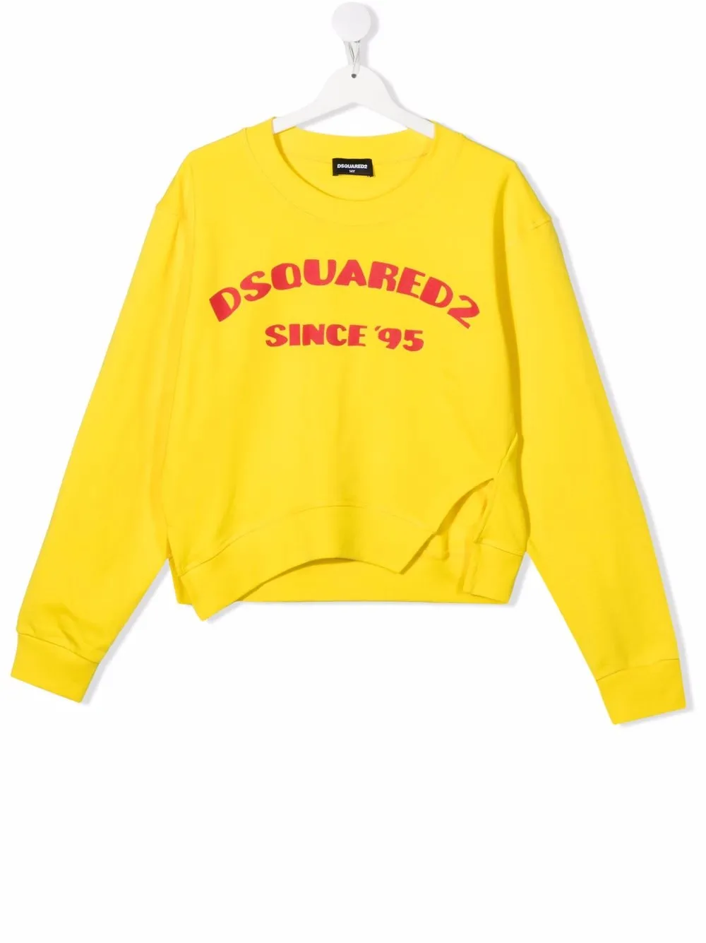 

Dsquared2 Kids TEEN logo-print asymmetric sweatshirt - Yellow