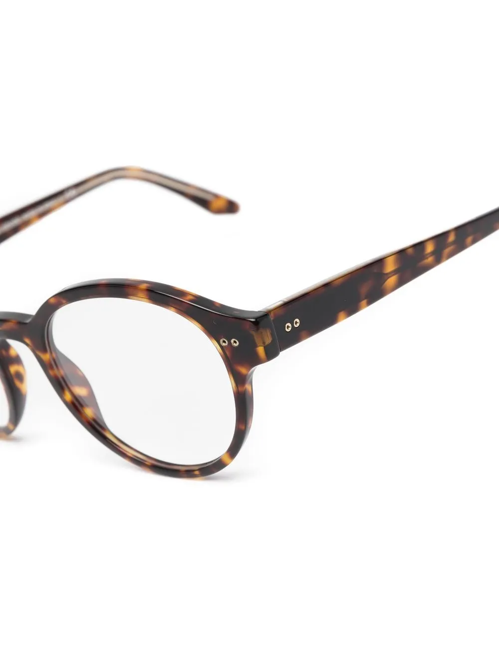 giorgio armani wire framed round glasses