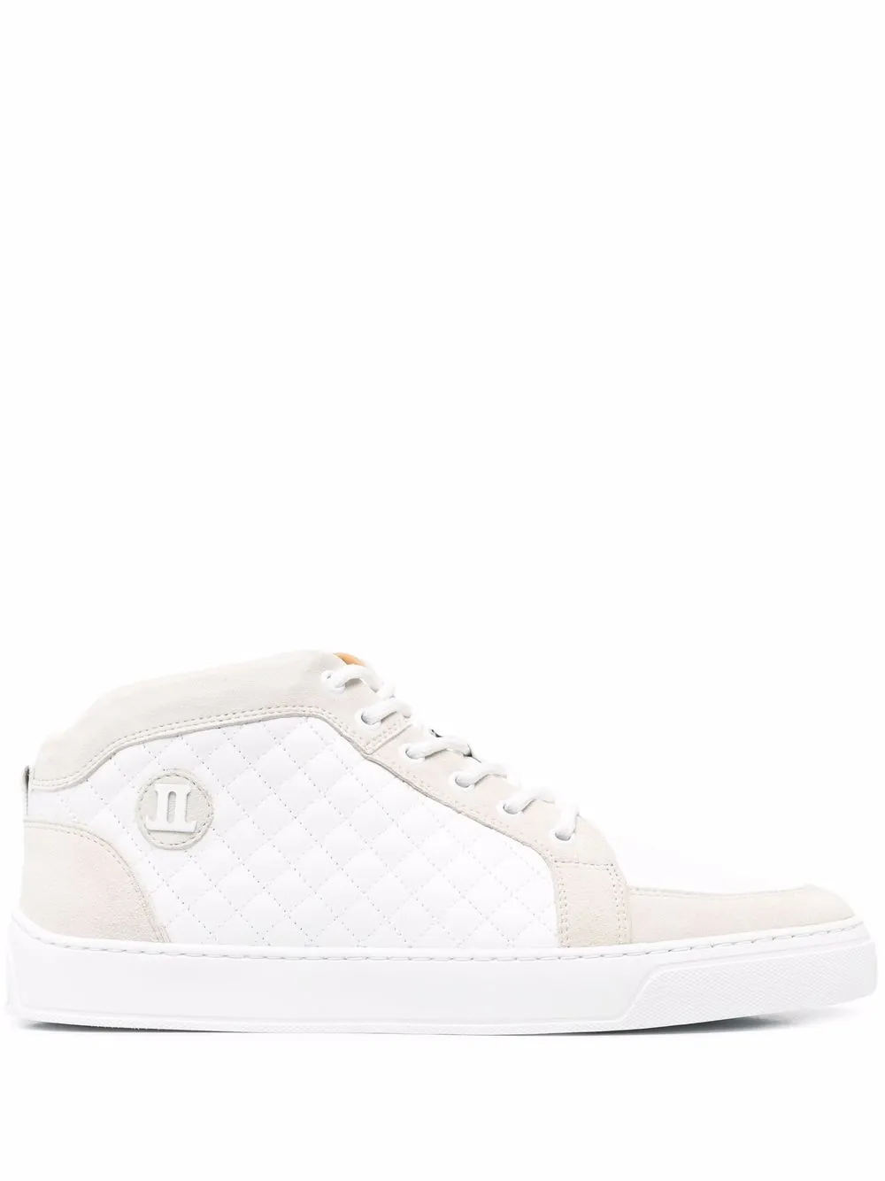 

Leandro Lopes quilted high-top sneakers - WHITE BEIGE