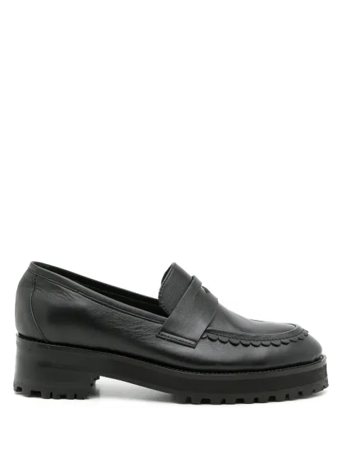 Sarah Chofakian Holly leather penny loafers