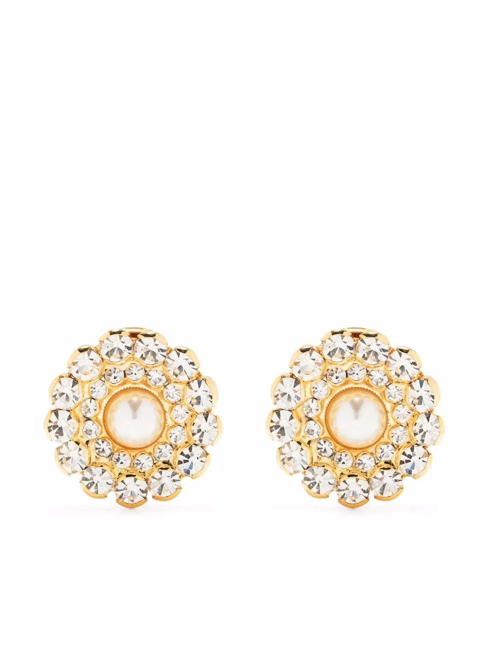 

Alessandra Rich Faba clip-on earrings - Gold