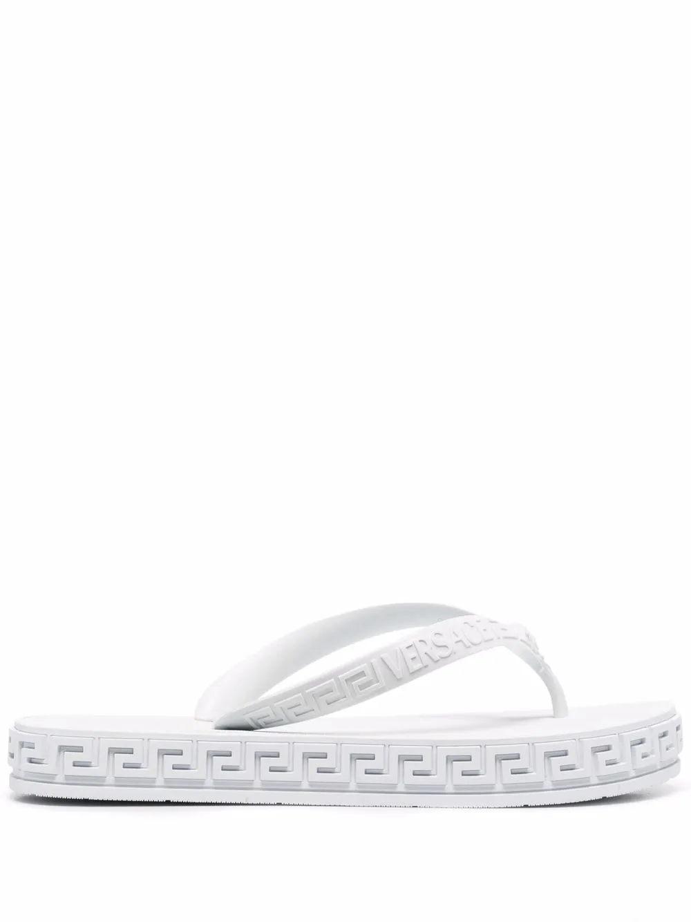 

Versace flip flops con motivo Greca - Blanco